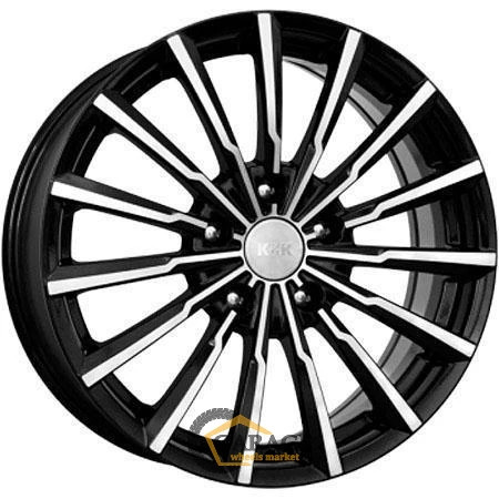 Акцент K&K Акцент 7x17 5*100 ET48 DIA56.1 Алмаз черный Литой