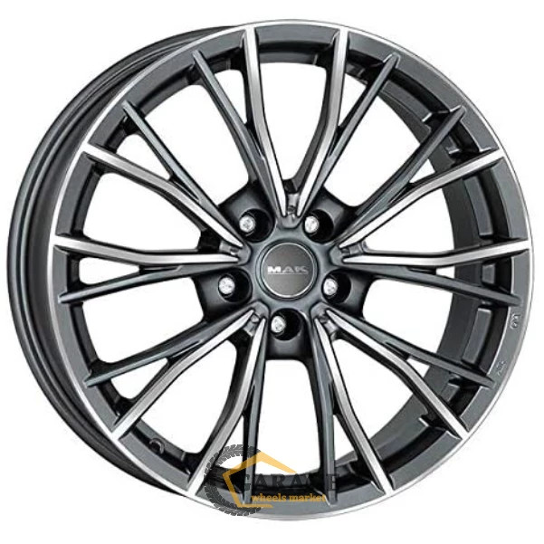 Mark MAK Mark 8x17 5*120 ET53 DIA72.6 Gunmetal Mirror Face Литой