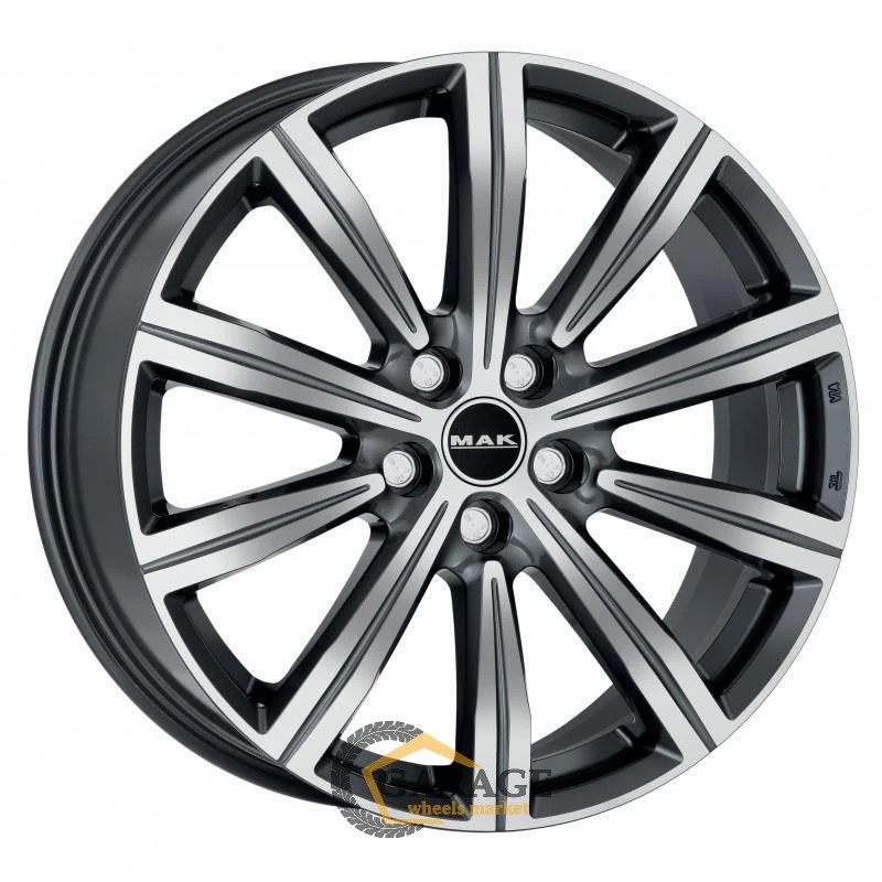 Birmingham MAK Birmingham 8.5x20 5*120 ET45 DIA65.1 Gunmetal Mirror Face Литой