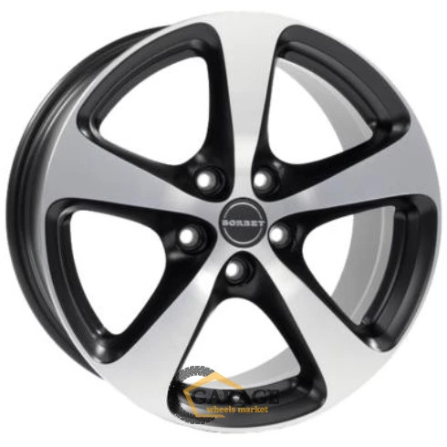 CC Borbet CC 7x16 5*115 ET40 DIA70.1 Black Polished Glossy Литой