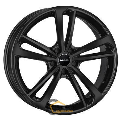 Nurburg MAK Nurburg 8.5x21 5*112 ET43 DIA66.6 Gloss Black Литой