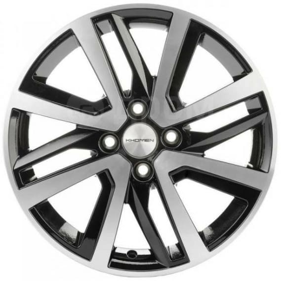 KHW 1609 Khomen KHW 1609 6x16 4*100 ET46 DIA54.1 Black-FP Литой
