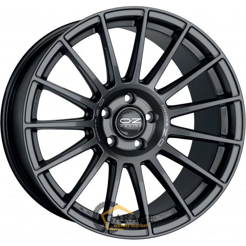 Superturismo LM OZ Superturismo LM 9.5x19 5*112 ET21 DIA66.6 Matt Graphite Silver Lettering Литой