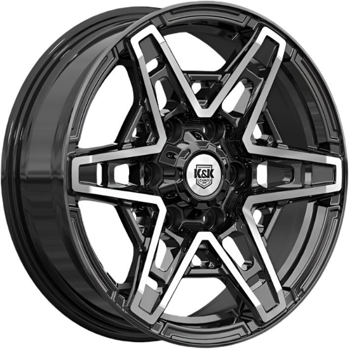 Блэкберн K&K Блэкберн 8x17 6*139.7 ET25 DIA106.1 Алмаз черный Литой