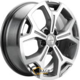 KHW 1710 Khomen KHW 1710 6.5x17 5*120 ET60 DIA65.1 Gray-FP Литой