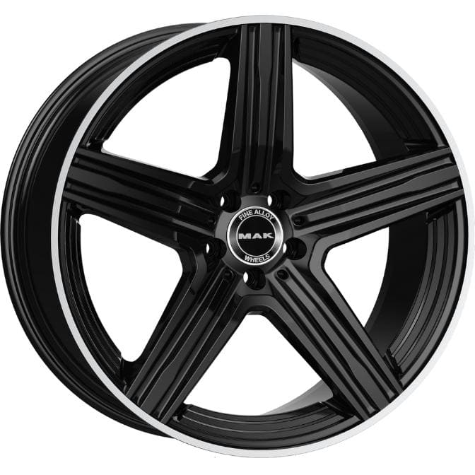 Lewis MAK Lewis 9x21 5*112 ET45 DIA66.6 Gloss Black Mirror Ring Литой