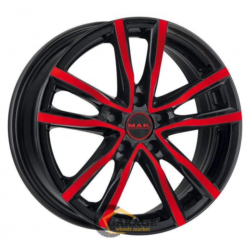 Milano MAK Milano 7x17 5*114.3 ET40 DIA76.1 Black Red Face Литой