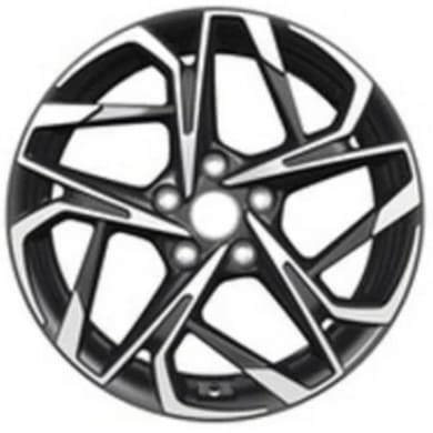 KHW 1716 Khomen KHW 1716 7x17 5*114.3 ET48 DIA67.1 Black-FP Литой