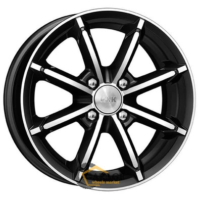 Sportline K&K Sportline 6x14 4*100 ET30 DIA67.1 Алмаз черный Литой