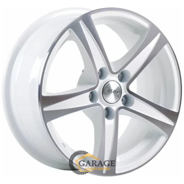 Сакура Скад Сакура 6.5x15 5*112 ET43 DIA57.1 Алмаз белый Литой