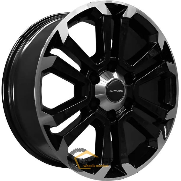 KHW 1817 Khomen KHW 1817 7.5x18 6*139.7 ET36 DIA100.1 Black-FP Литой
