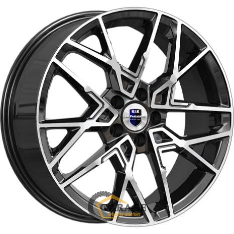 Вудроф K&K Вудроф 7x18 5*115 ET43 DIA70.1 Алмаз черный Литой