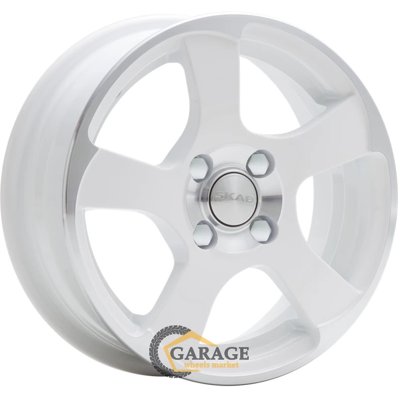 Акула Скад Акула 5.5x14 4*100 ET35 DIA67.1 Алмаз белый Литой