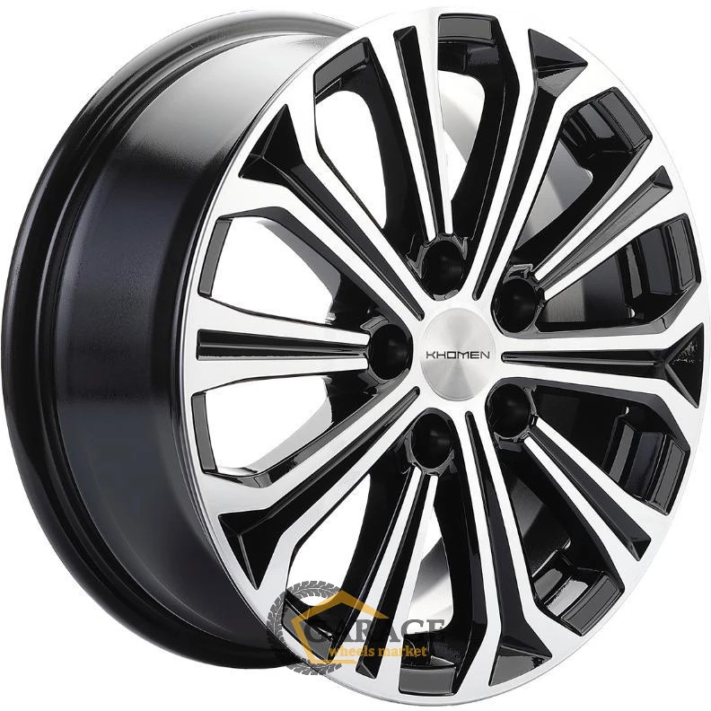 KHW 1610 Khomen KHW 1610 6.5x16 5*110 ET45 DIA67.1 Black-FP Литой