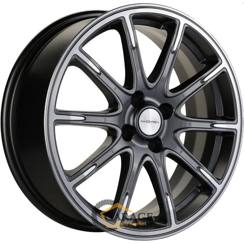 KHW 1707 Khomen KHW 1707 6.5x17 4*100 ET50 DIA60.1 Gray-FP Литой