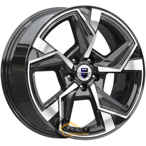 Кайан K&K Кайан 7.5x18 5*114.3 ET37 DIA66.1 Алмаз черный Литой