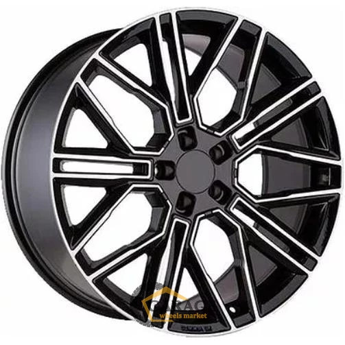 KHW 2101 Khomen KHW 2101 9.5x21 5*114.3 ET40 DIA64.1 Black-FP Литой