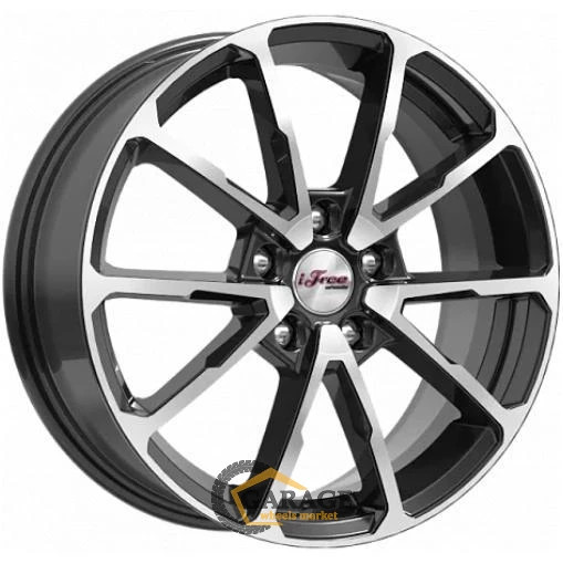 Skibidi iFree Skibidi 6.5x17 5*114.3 ET49 DIA67.1 Блэк Джек Литой