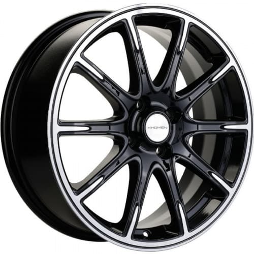 KHW 1707 Khomen KHW 1707 6.5x17 4*100 ET43 DIA60.1 Black-FP Литой