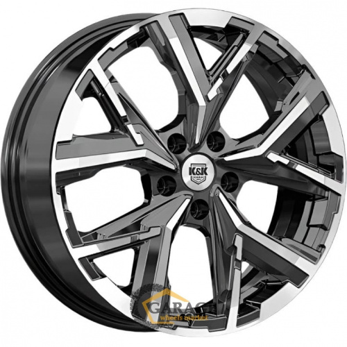 Айона K&K Айона 6.5x18 5*112 ET38 DIA66.6 Алмаз черный Литой