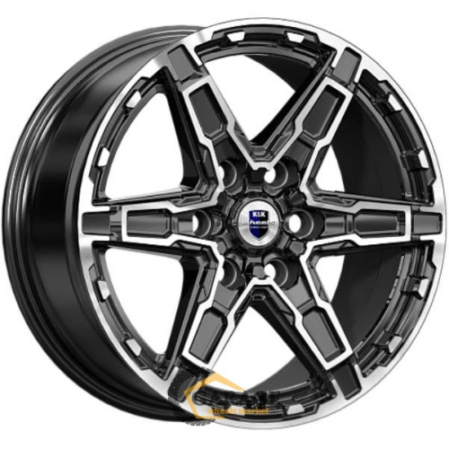 Дистрикт K&K Дистрикт 8x18 6*114.3 ET25 DIA66.1 Алмаз черный Литой