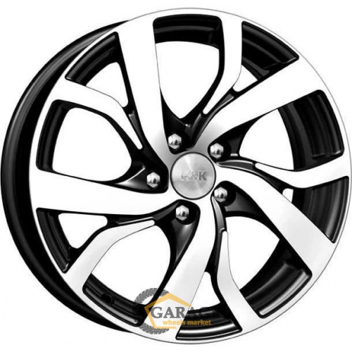 Палермо K&K Палермо 6.5x16 5*112 ET42 DIA57.1 Алмаз черный Литой