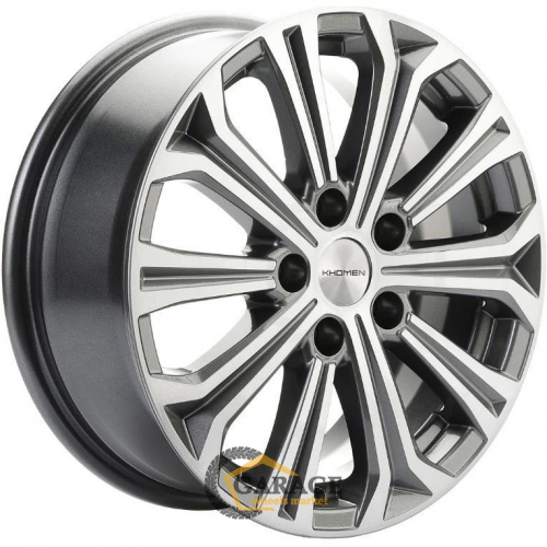 KHW 1610 Khomen KHW 1610 6.5x16 5*108 ET50 DIA63.3 Gray-FP Литой