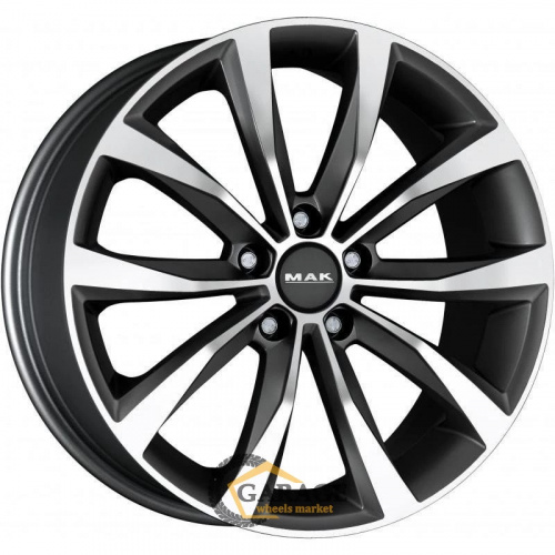 Wolf MAK Wolf 7x17 5*98 ET41 DIA58.1 Gunmetal Mirror Face Литой