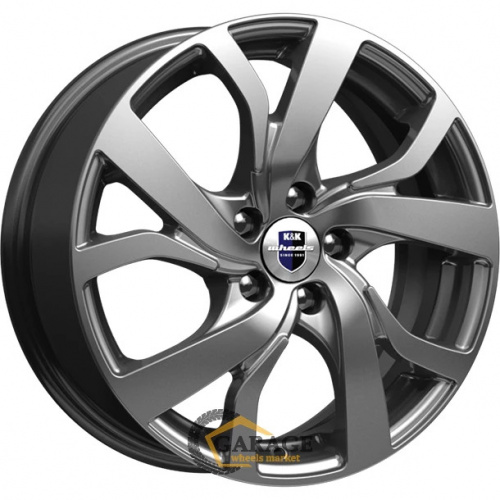 Палермо K&K Палермо 6.5x16 5*112 ET50 DIA57.1 Дарк платинум Литой