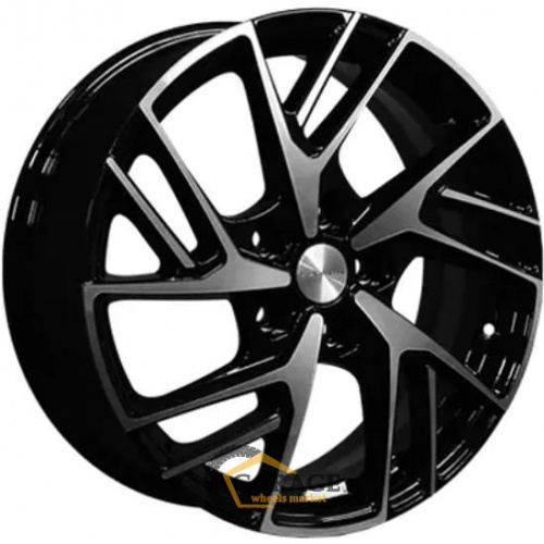KHW 1722 Khomen KHW 1722 6.5x17 5*114.3 ET40 DIA64.1 Black-FP Литой