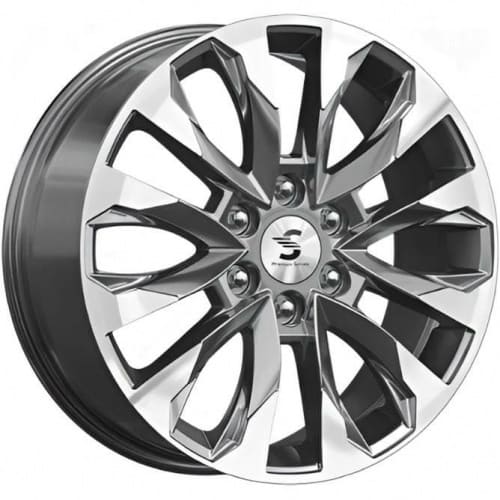 KP007 Скад KP007 8x20 6*139.7 ET42 DIA75.1 Diamond gloss graphite Литой