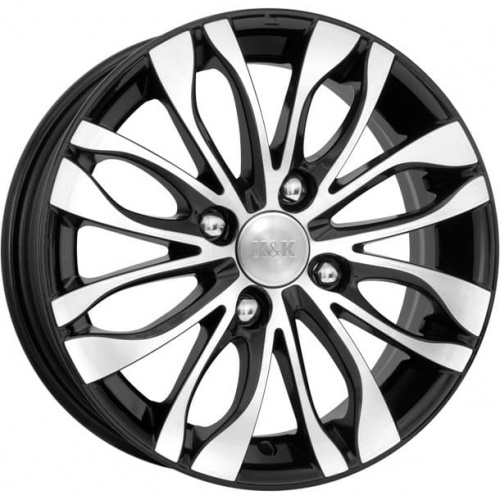 Канзаши K&K Канзаши 5.5x14 4*108 ET16 DIA65.1 Алмаз черный Литой