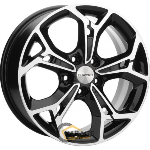 KHW 1702 Khomen KHW 1702 7x17 5*114.3 ET48 DIA56.1 Black-FP Литой