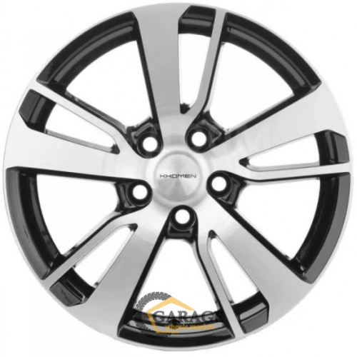 KHW 1704 Khomen KHW 1704 7x17 5*108 ET50 DIA63.3 Black-FP Литой
