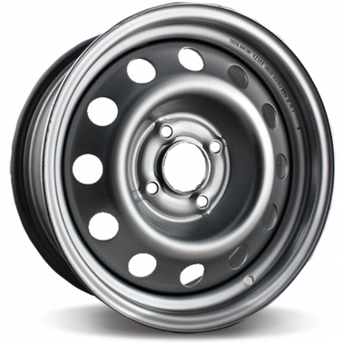 TREBL 64C18F 6x15 PCD 4x108 ET 18 DIA 65.1 Silver