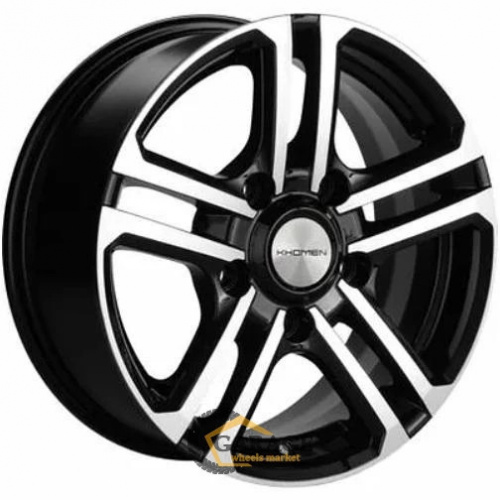 KHW 1602 Khomen KHW 1602 6.5x16 5*139.7 ET40 DIA98.5 Black-FP Литой