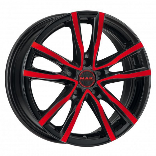 Milano MAK Milano 7x17 5*114.3 ET40 DIA76.1 Black Red Face Литой