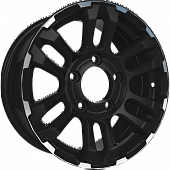 Тайга чёрный матовый СКАД Тайга 7x16 PCD 5x139.7 ET 40 DIA 98.6 чёрный матовый