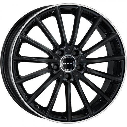 Komet MAK Komet 8x19 5*112 ET38 DIA66.6 Gloss Black Mirror Ring Литой