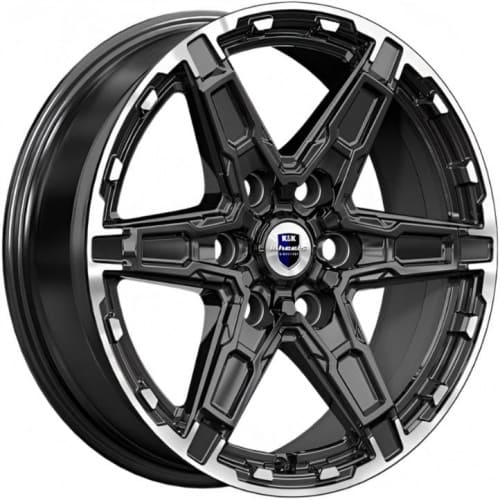 Дистрикт K&K Дистрикт 8x18 6*114.3 ET25 DIA66.1 Черный бриллиант Литой