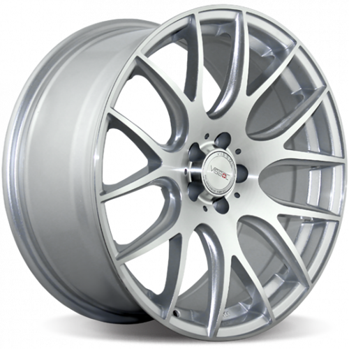 Vissol V-001 9.5x18 PCD 5x112 ET 40 DIA 66.6 silver-cut