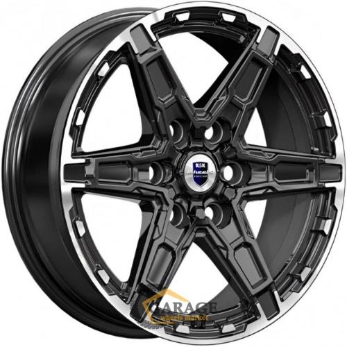 Дистрикт K&K Дистрикт 8x18 6*114.3 ET25 DIA66.1 Черный бриллиант Литой