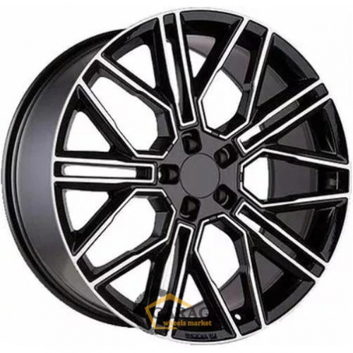KHW 2101 Khomen KHW 2101 9.5x21 5*112 ET36 DIA66.6 Black-FP Литой