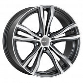 X-Mode Gunmetal Mirror Face MAK X-Mode 10x21 PCD 5x120 ET 40 DIA 74.1 Gunmetal Mirror Face