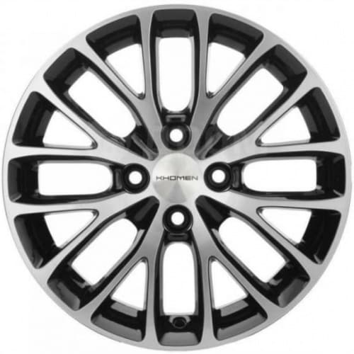 KHW 1506 Khomen KHW 1506 6x15 4*100 ET48 DIA54.1 Black-FP Литой