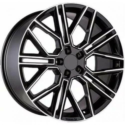 KHW 2101 Khomen KHW 2101 9.5x21 5*120 ET49 DIA72.6 Black-FP Литой